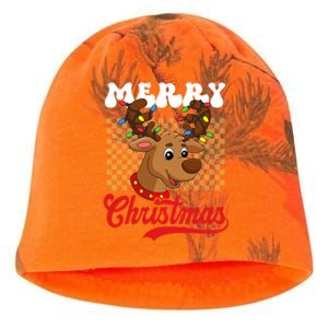 Merry Christmas Reindeer Funny Family Christmas Gift Kati - Camo Knit Beanie