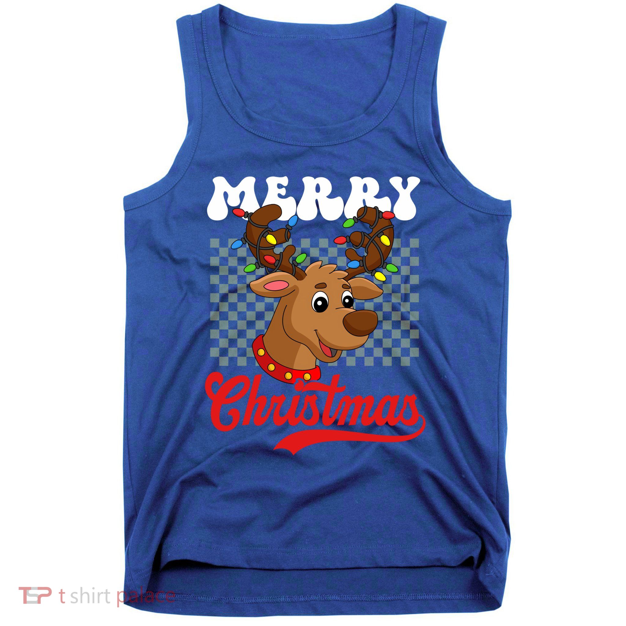 Merry Christmas Reindeer Funny Family Christmas Gift Tank Top