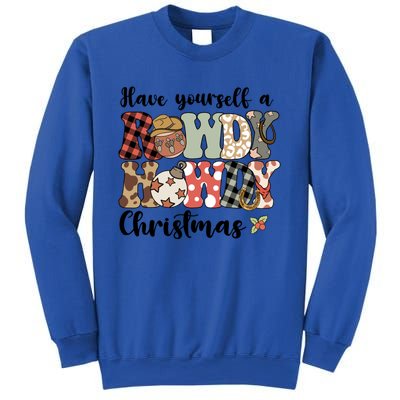 Merry Christmas Retro Xmas Have Yourself Rowdy Howdy Meaningful Gift Sweatshirt