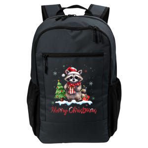 Merry Christmas Raccoon Christmas Xmas Gift For Animal Lover  Daily Commute Backpack