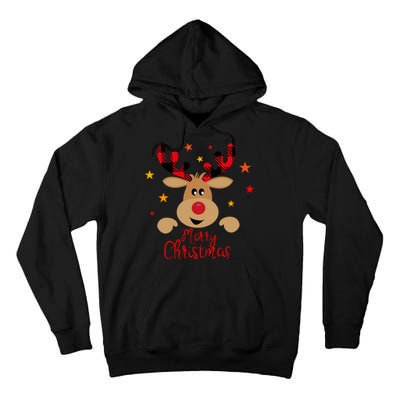 Merry Christmas Reindeer Holiday Cute Tall Hoodie