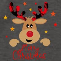 Merry Christmas Reindeer Holiday Cute Vector Backpack