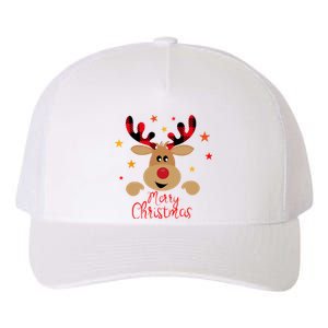 Merry Christmas Reindeer Holiday Cute Yupoong Adult 5-Panel Trucker Hat