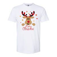 Merry Christmas Reindeer Holiday Cute Softstyle CVC T-Shirt