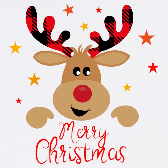 Merry Christmas Reindeer Holiday Cute Baby Bodysuit