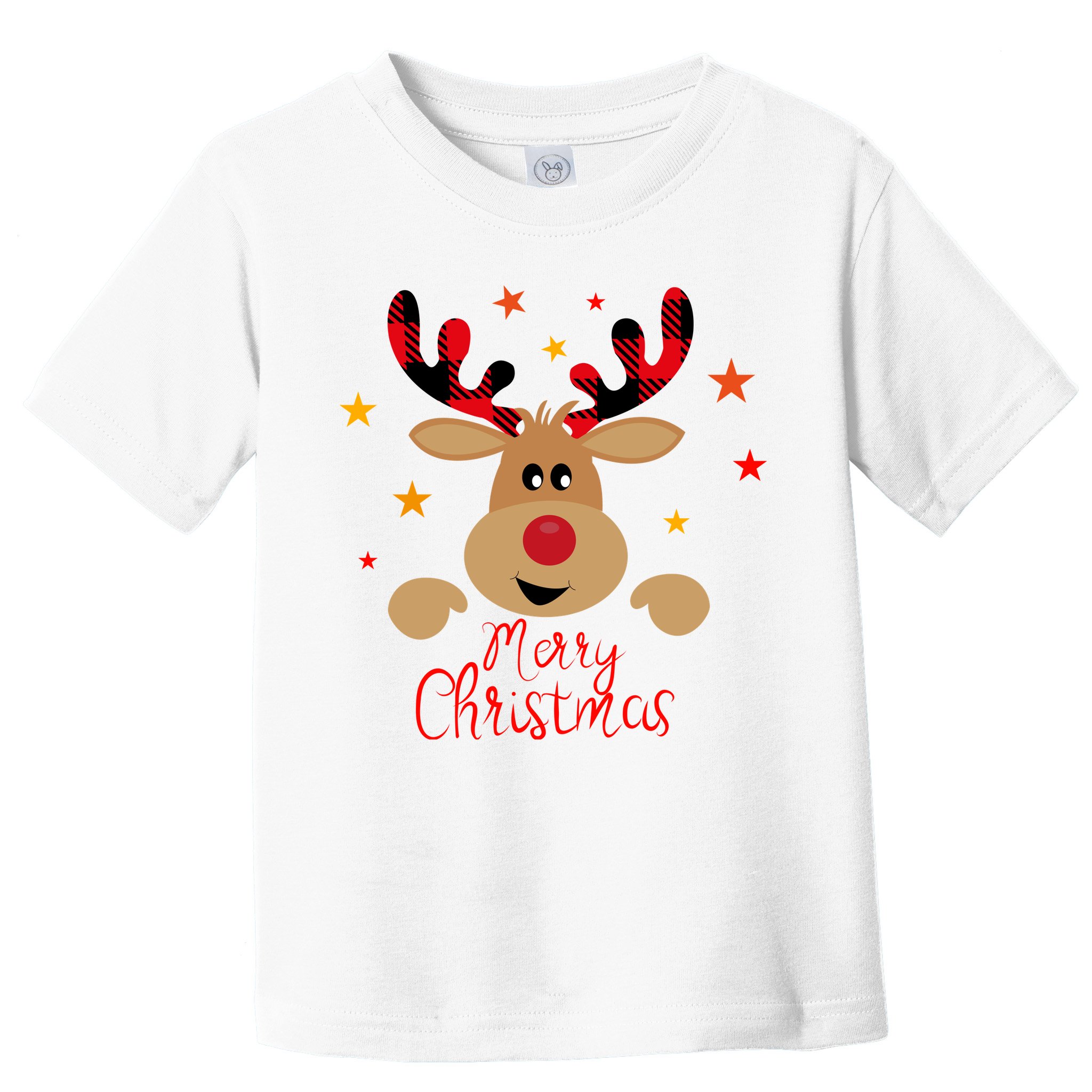 Merry Christmas Reindeer Holiday Cute Toddler T-Shirt
