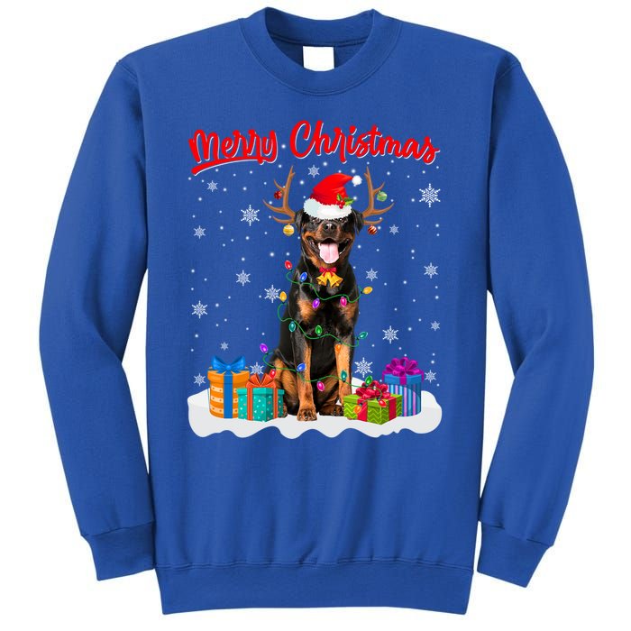 Merry Christmas Rottweiler Dog Santa Dog Xmas Gift Sweatshirt