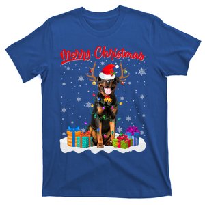 Merry Christmas Rottweiler Dog Santa Dog Xmas Gift T-Shirt