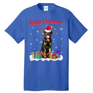 Merry Christmas Rottweiler Dog Santa Dog Xmas Gift Tall T-Shirt