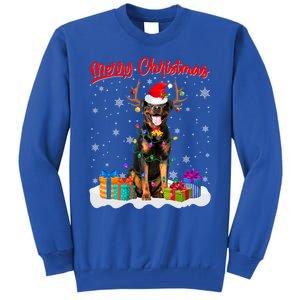 Merry Christmas Rottweiler Dog Santa Dog Xmas Gift Tall Sweatshirt