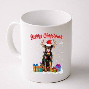 Merry Christmas Rottweiler Dog Santa Dog Xmas Gift Coffee Mug