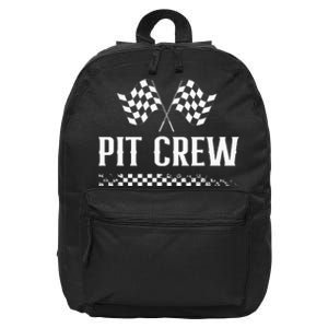 Mechanic Car Race Track Pit Crew Racing 16 in Basic Backpack