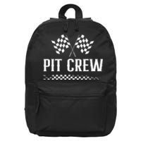 Mechanic Car Race Track Pit Crew Racing 16 in Basic Backpack