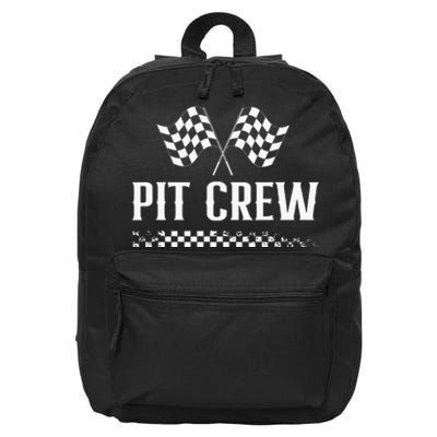 Mechanic Car Race Track Pit Crew Racing 16 in Basic Backpack