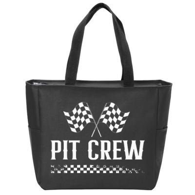 Mechanic Car Race Track Pit Crew Racing Zip Tote Bag