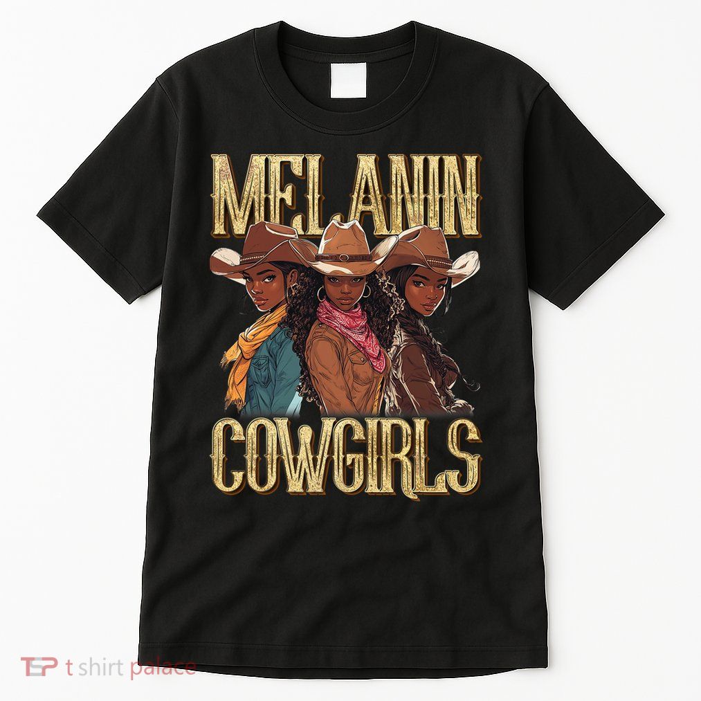 Melanin Cowgirl Rodeo African American Black Cowgirl Western Tall T-Shirt