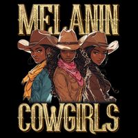 Melanin Cowgirl Rodeo African American Black Cowgirl Western Womens Tank Top
