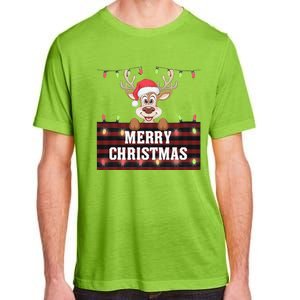 Merry Christmas Reindeerfamily Matching Reindeer Adult ChromaSoft Performance T-Shirt