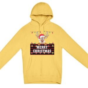 Merry Christmas Reindeerfamily Matching Reindeer Premium Pullover Hoodie