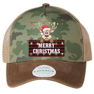 Merry Christmas Reindeerfamily Matching Reindeer Legacy Tie Dye Trucker Hat