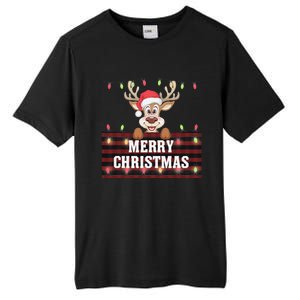 Merry Christmas Reindeerfamily Matching Reindeer Tall Fusion ChromaSoft Performance T-Shirt