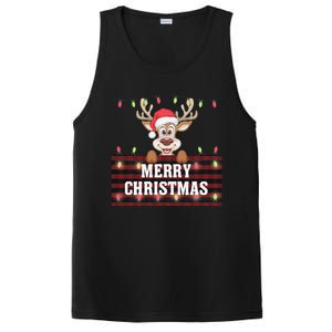 Merry Christmas Reindeerfamily Matching Reindeer PosiCharge Competitor Tank