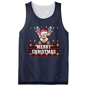 Merry Christmas Reindeerfamily Matching Reindeer Mesh Reversible Basketball Jersey Tank