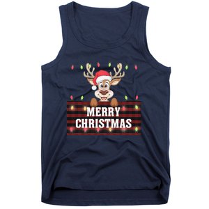 Merry Christmas Reindeerfamily Matching Reindeer Tank Top