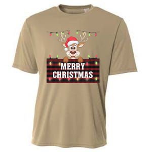 Merry Christmas Reindeerfamily Matching Reindeer Cooling Performance Crew T-Shirt