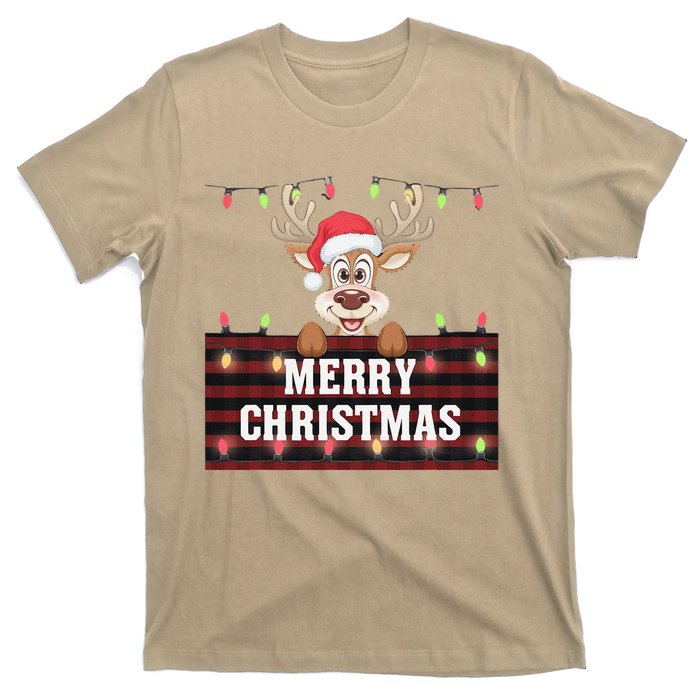 Merry Christmas Reindeerfamily Matching Reindeer T-Shirt