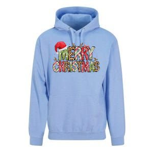 Merry Christmas Red Santa Hat Reindeer Xmas Family Unisex Surf Hoodie