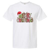 Merry Christmas Red Santa Hat Reindeer Xmas Family Garment-Dyed Heavyweight T-Shirt