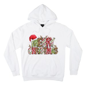 Merry Christmas Red Santa Hat Reindeer Xmas Family Hoodie