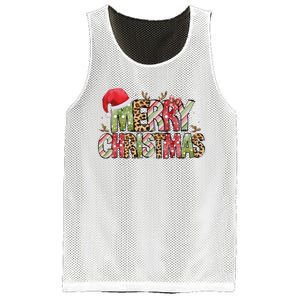 Merry Christmas Red Santa Hat Reindeer Xmas Family Mesh Reversible Basketball Jersey Tank