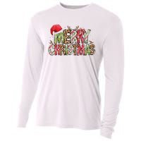 Merry Christmas Red Santa Hat Reindeer Xmas Family Cooling Performance Long Sleeve Crew