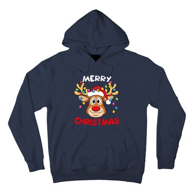 Merry Christmas Reindeer Xmas Family Hoodie