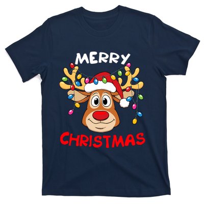 Merry Christmas Reindeer Xmas Family T-Shirt