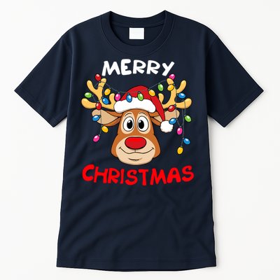 Merry Christmas Reindeer Xmas Family Tall T-Shirt