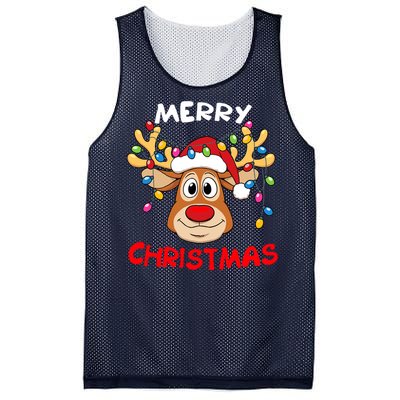 Merry Christmas Reindeer Xmas Family Mesh Reversible Basketball Jersey Tank