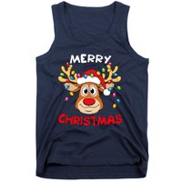 Merry Christmas Reindeer Xmas Family Tank Top