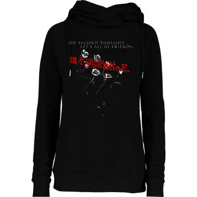 My C.H.E.M.I.C.A.L. Romance Lets All Be Friends Womens Funnel Neck Pullover Hood