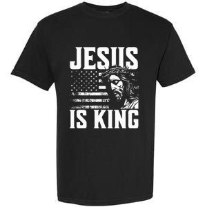 Minimalist Christian Religious Prayer Jesus Is King Garment-Dyed Heavyweight T-Shirt