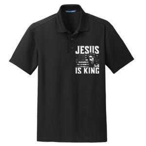 Minimalist Christian Religious Prayer Jesus Is King Dry Zone Grid Polo