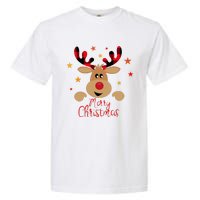 Merry Christmas Reindeer Cute Holiday Garment-Dyed Heavyweight T-Shirt