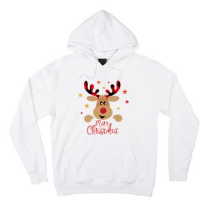 Merry Christmas Reindeer Cute Holiday Hoodie