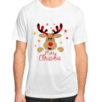 Merry Christmas Reindeer Cute Holiday Adult ChromaSoft Performance T-Shirt