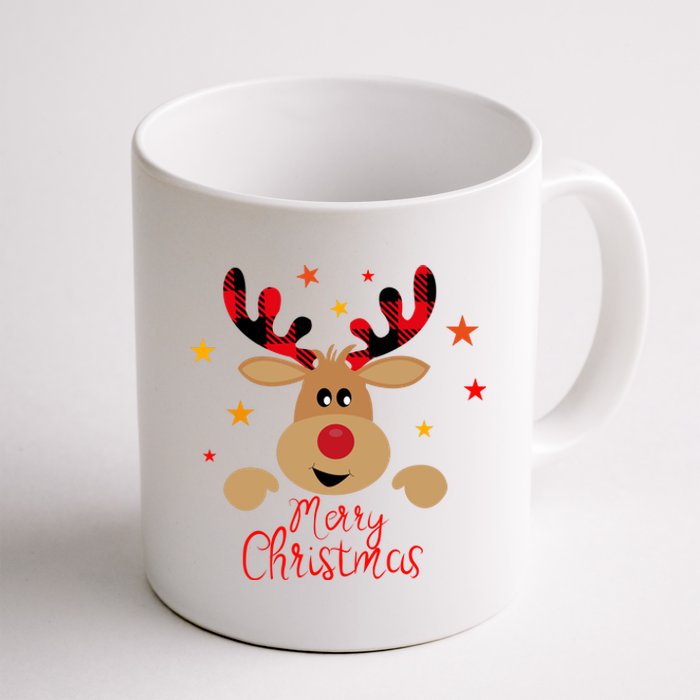 Merry Christmas Reindeer Cute Holiday Coffee Mug