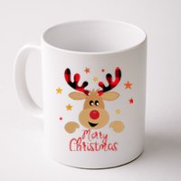 Merry Christmas Reindeer Cute Holiday Coffee Mug