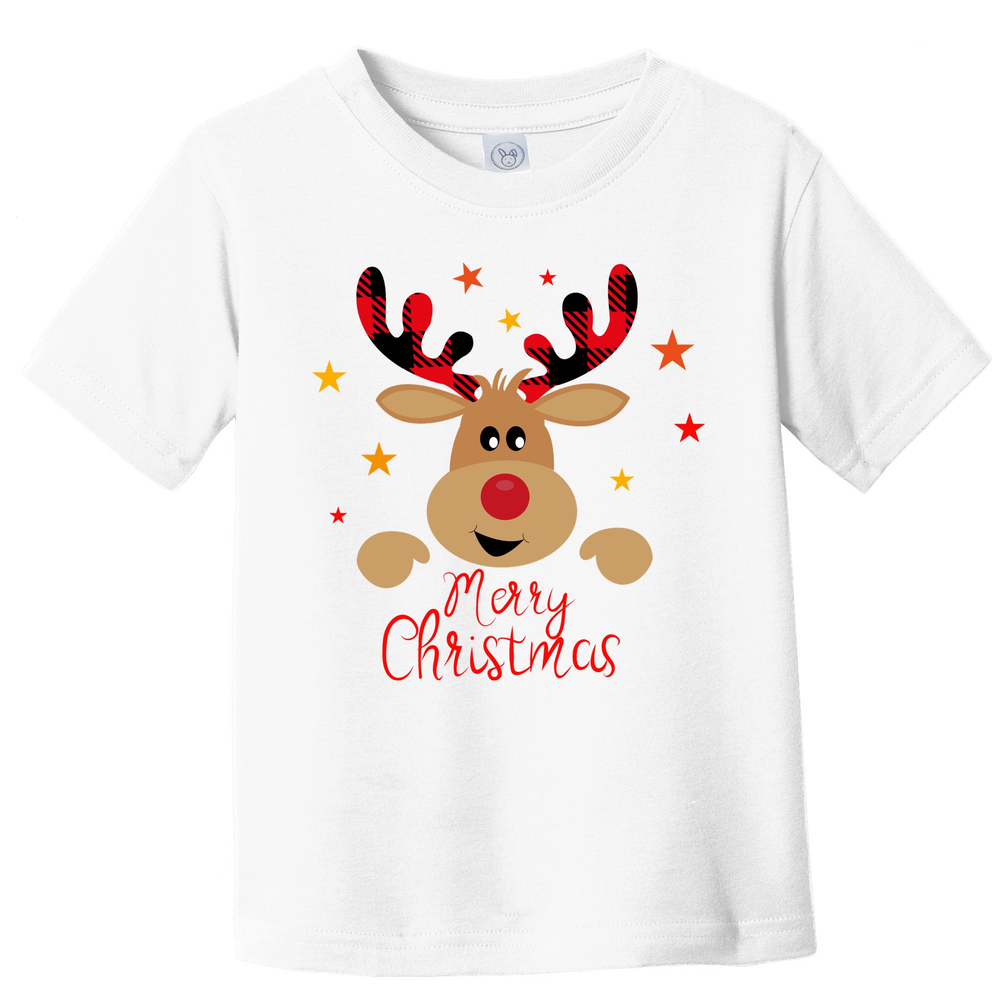 Merry Christmas Reindeer Cute Holiday Toddler T-Shirt