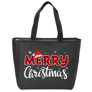 Merry Christmas Reindeer Xmas Family Women Funny Zip Tote Bag